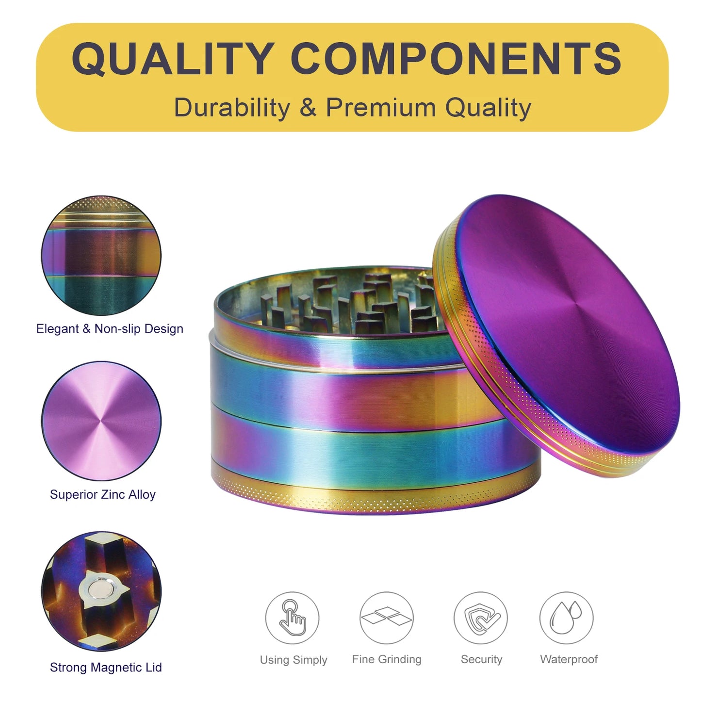 4 Layer Kitchen Spice Herb Grinder