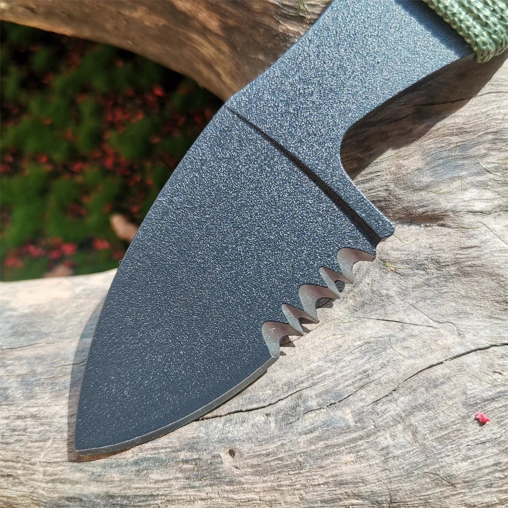 Pocket Knife Fixed Blade Outdoor Survival Cutter with Sheath