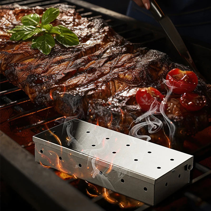 Smoker Box BBQ Smoker Box Wood Chips