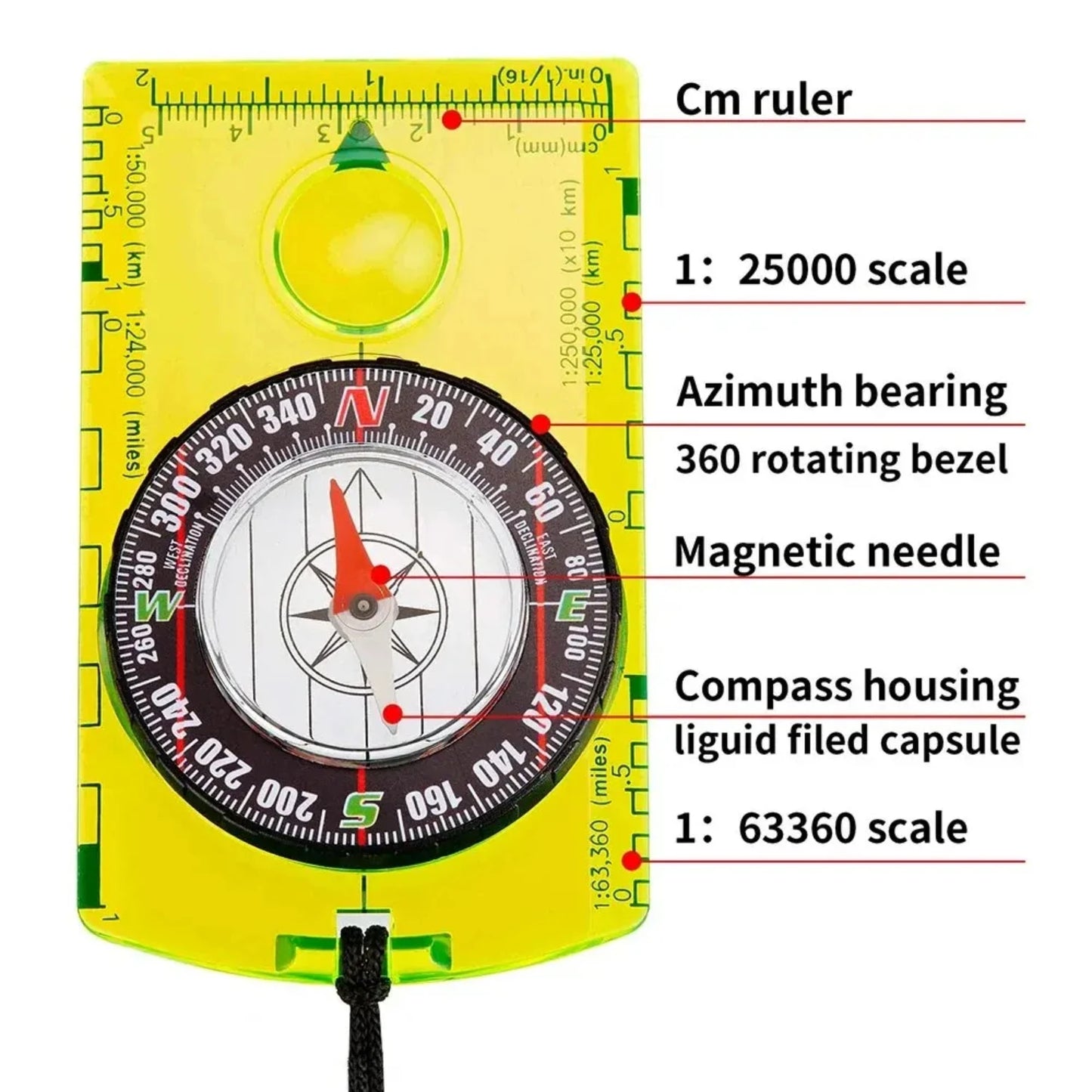 New Waterproof Compass Outdoor