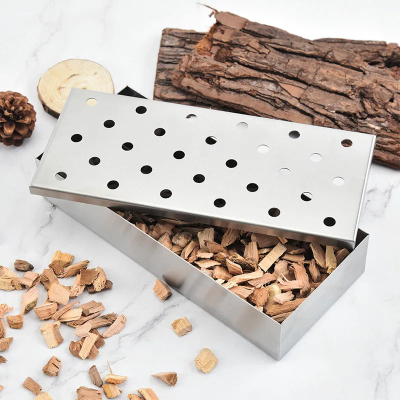 Smoker Box BBQ Smoker Box Wood Chips