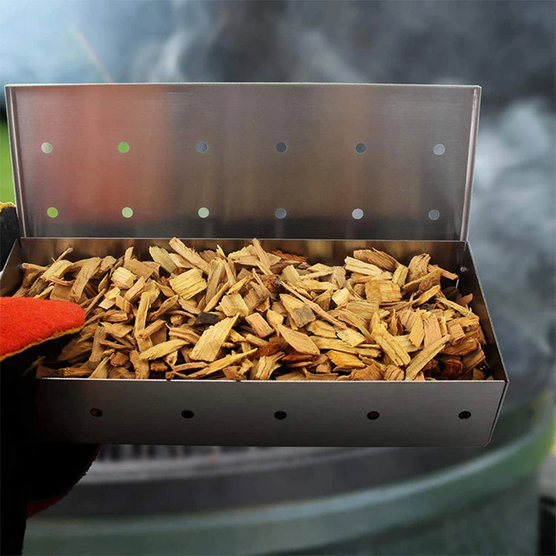 Smoker Box BBQ Smoker Box Wood Chips