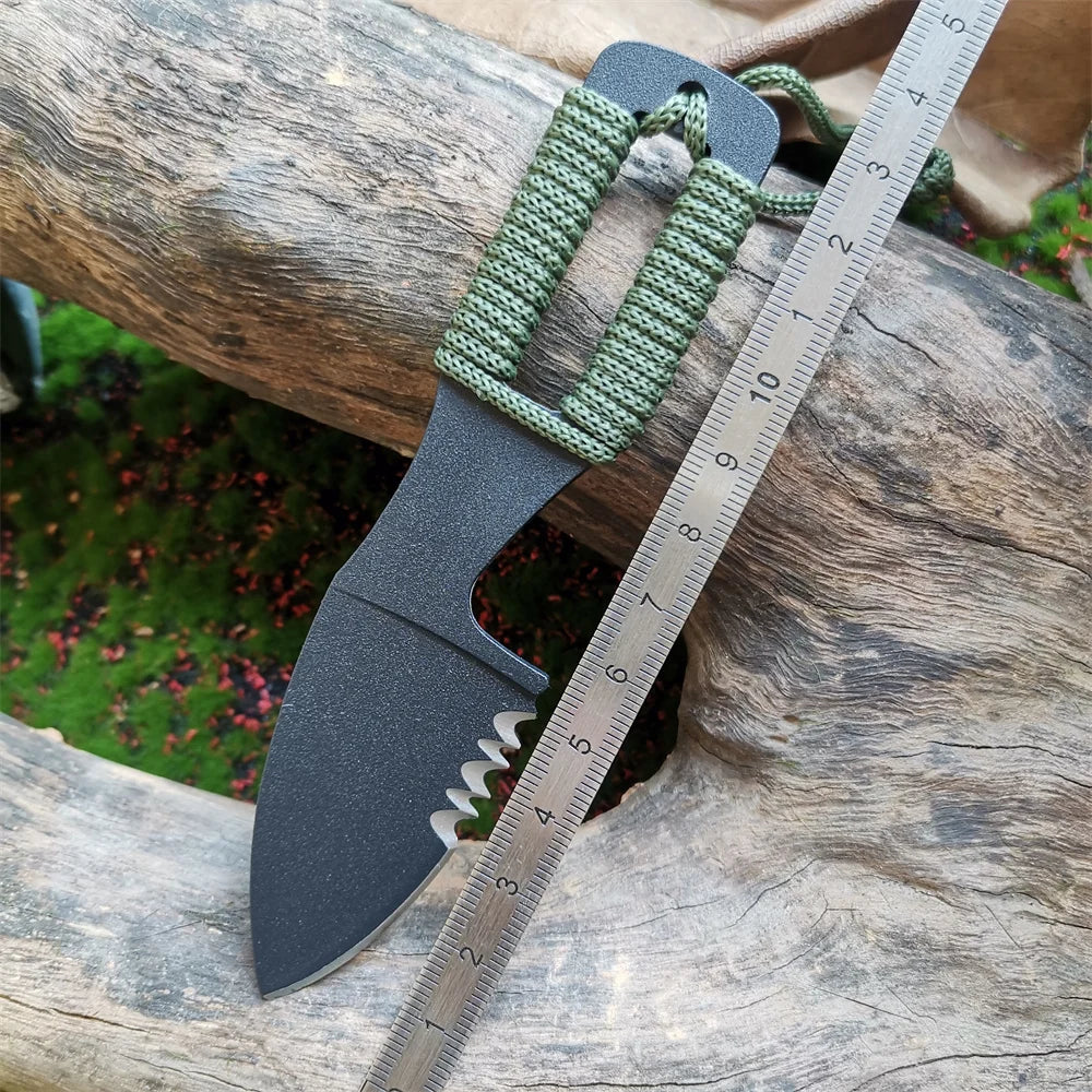 Pocket Knife Fixed Blade Outdoor Survival Cutter with Sheath