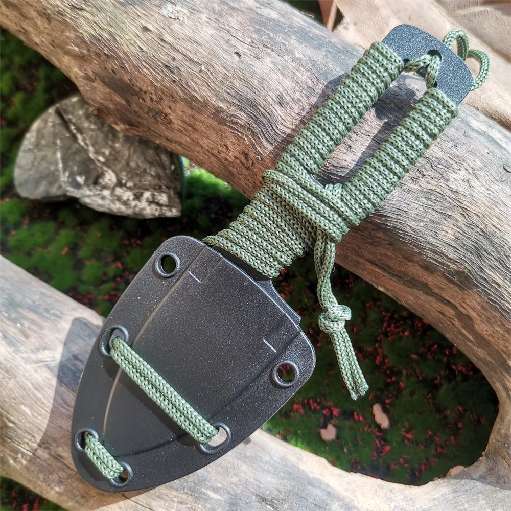 Pocket Knife Fixed Blade Outdoor Survival Cutter with Sheath