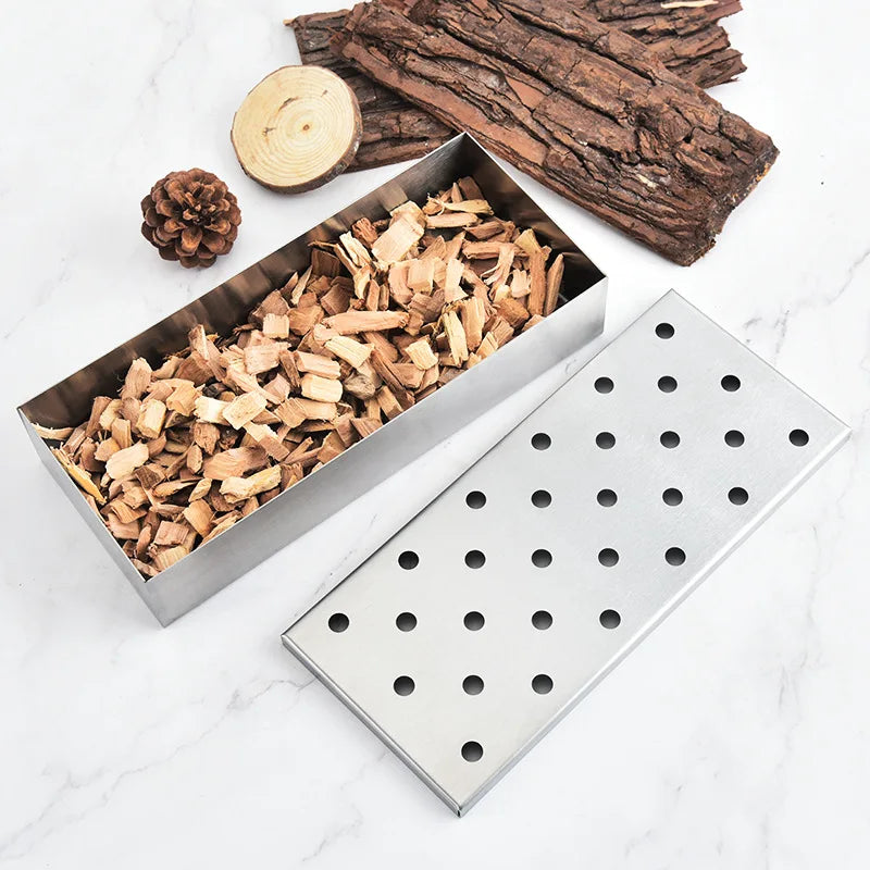 Smoker Box BBQ Smoker Box Wood Chips