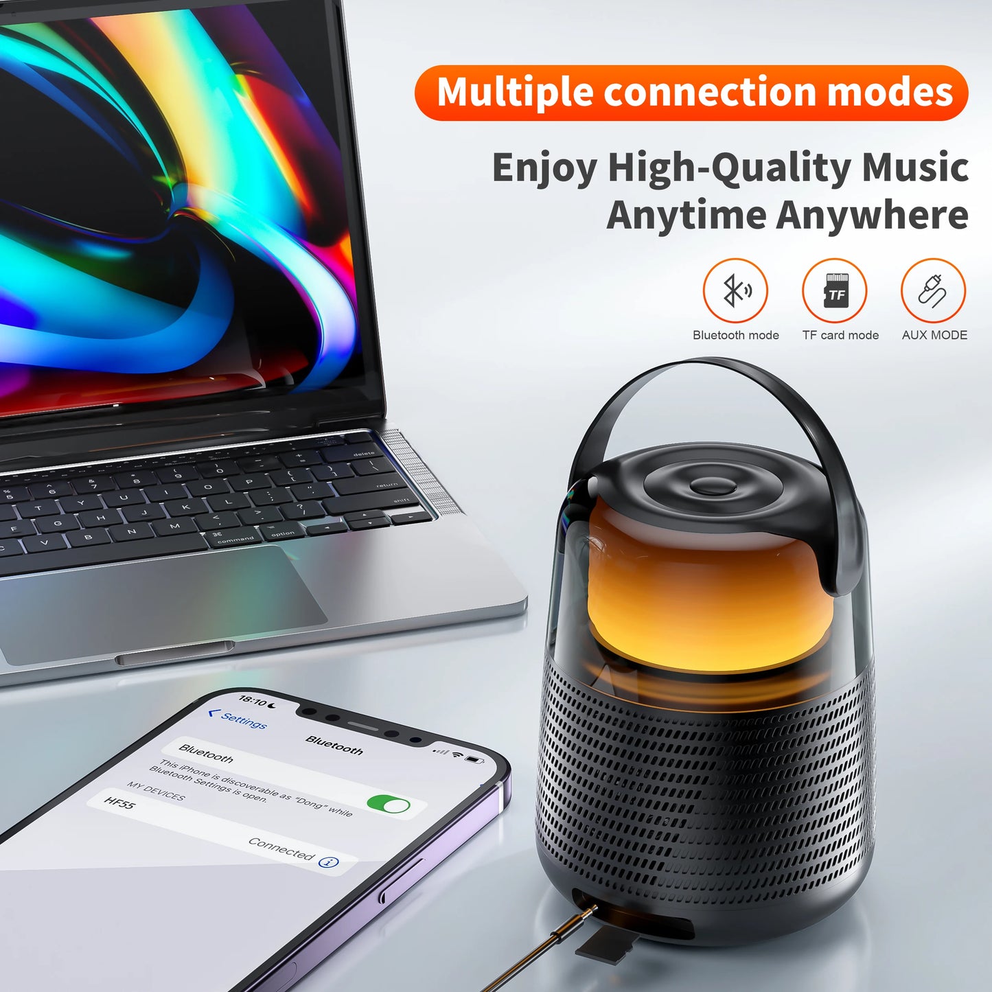 QERE HF55 Bluetooth Speaker with Hi-Res 20W