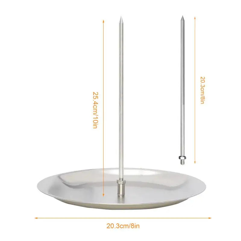 Vertical Tacos Al Pastor Skewer Stainless Steel Brazilian Barbecue Skewer