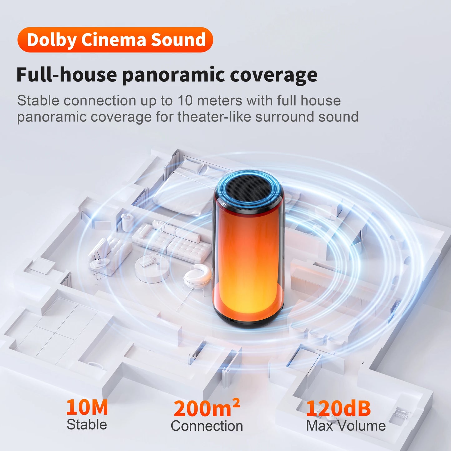 QERE Bluetooth Speaker with Hi-Res 10W Audio