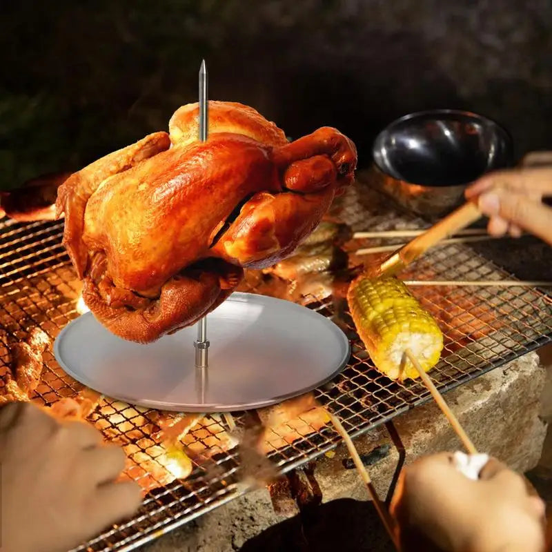 Vertical Tacos Al Pastor Skewer Stainless Steel Brazilian Barbecue Skewer