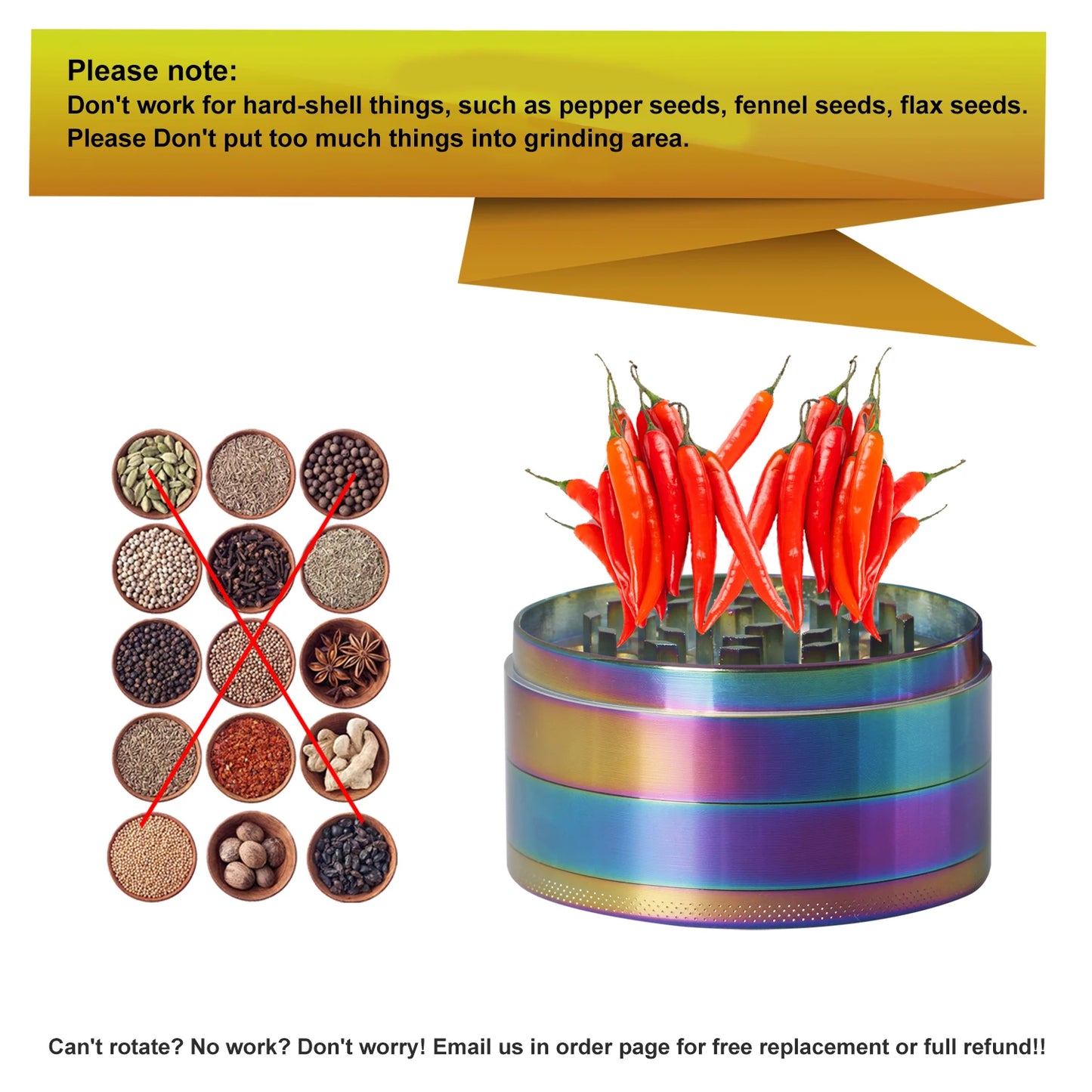 4 Layer Kitchen Spice Herb Grinder