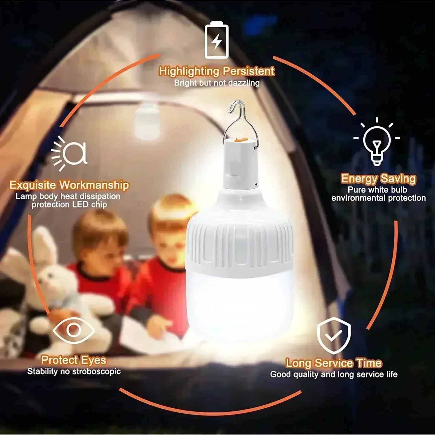 New 60W Emergency Light Outdoor Camping