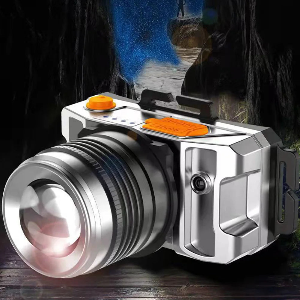 LED Outdoor Head Flashlight Motion Sensor