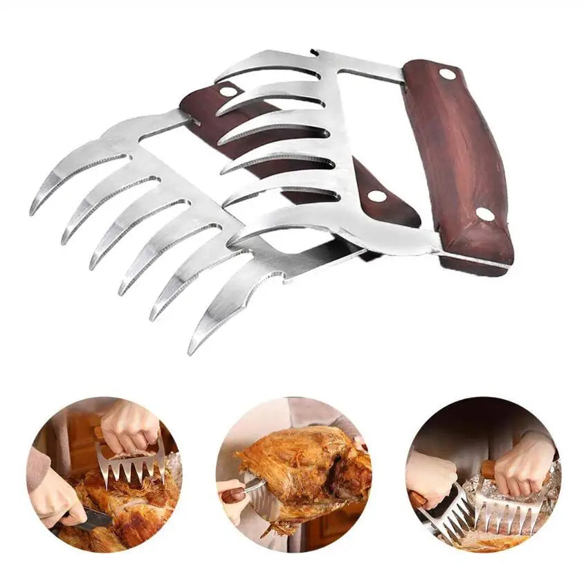 1pc Bear Claws Barbecue Fork Pull