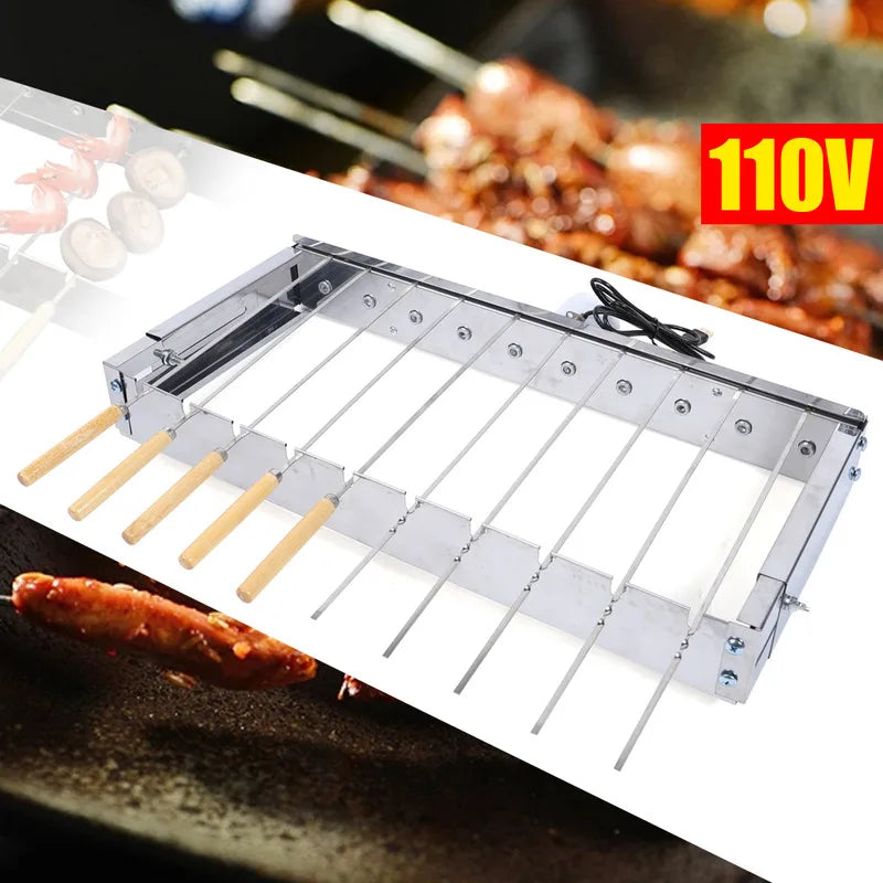 Camping Barbecue Stainless Steel Grill Rack Skewers