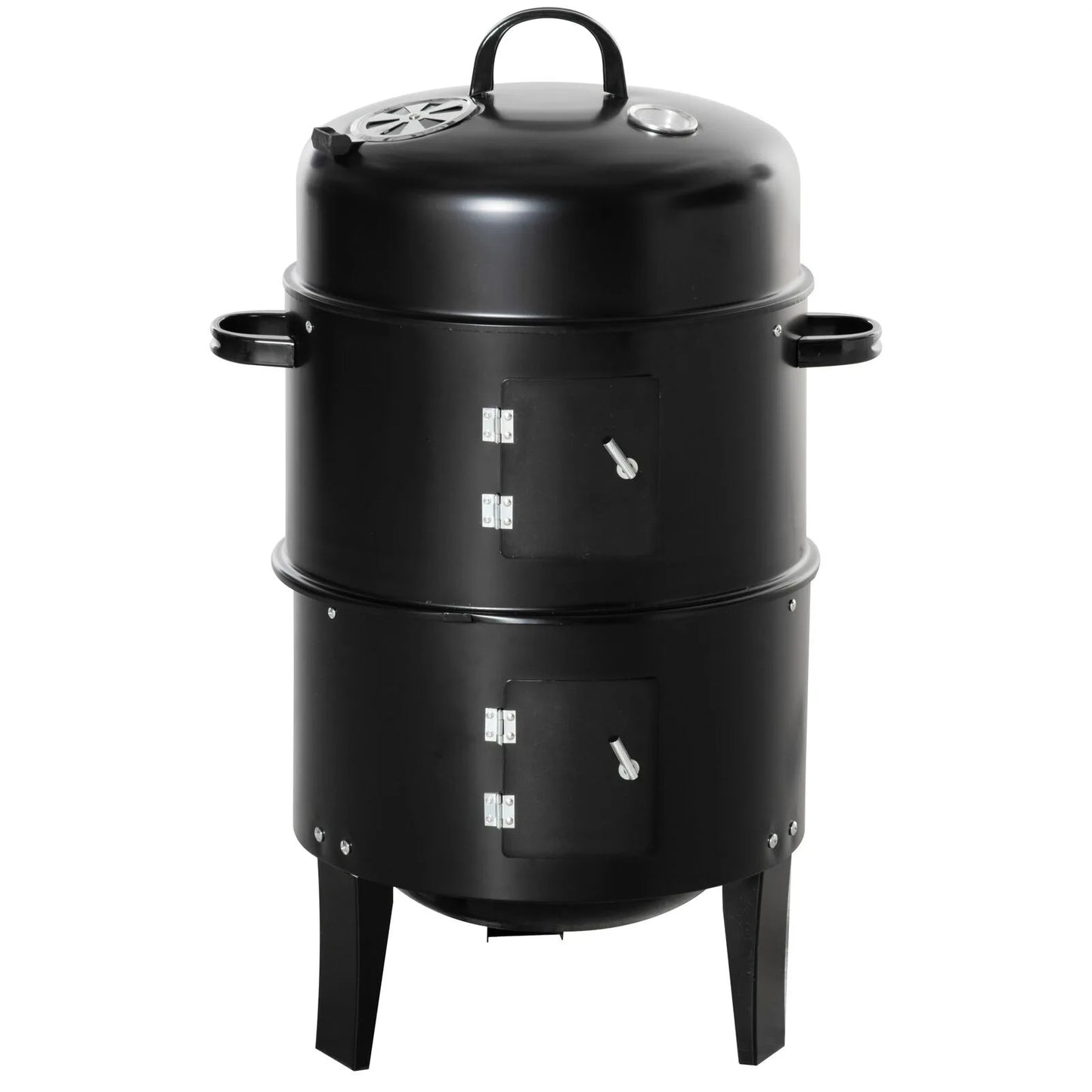 US 3-In-1 Outdoor BBQ Charcoal Smoker & Grill