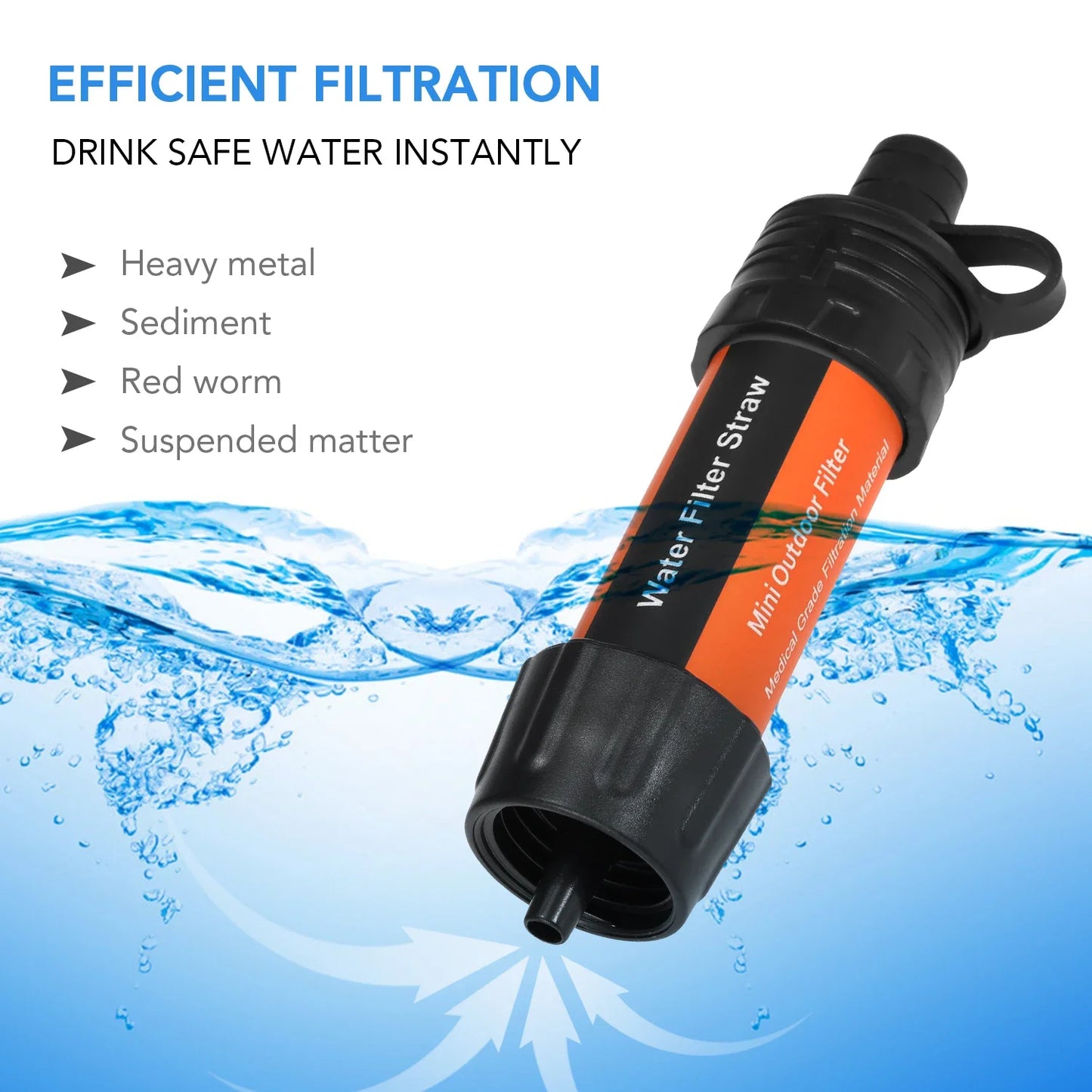 Outdoor Survival Water Filter Straw