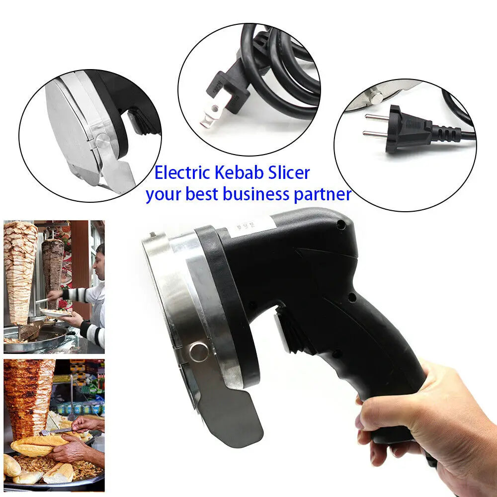 Electric Kebab Slicer 80W Portable Handheld