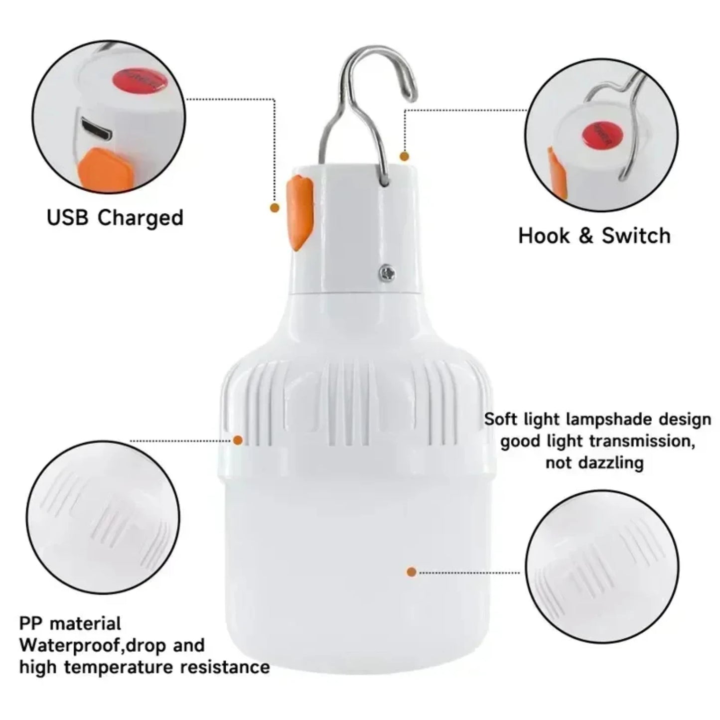 New 60W Emergency Light Outdoor Camping